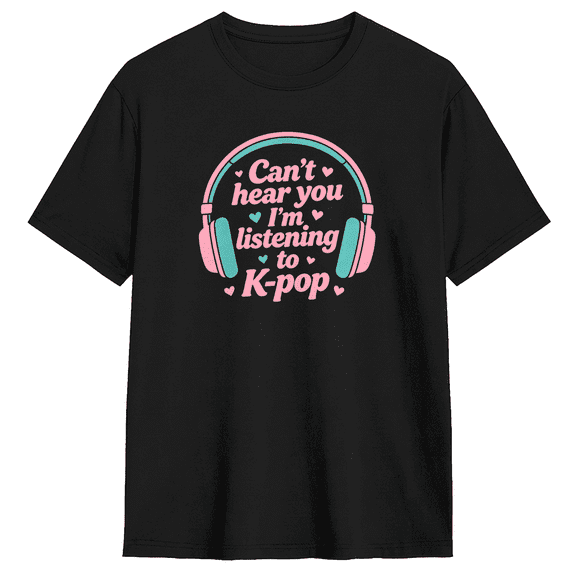 K Pop Fan Music Design Vintage Graphic Tee for Men and Women, Fun Party Cotton Short Sleeves T-Shirt
