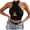 Black, variant on Basic Cute Women Tank Top Summer Sleeveless Cross Halter Camisole Solid Backless Casual Cami Blouses White L
