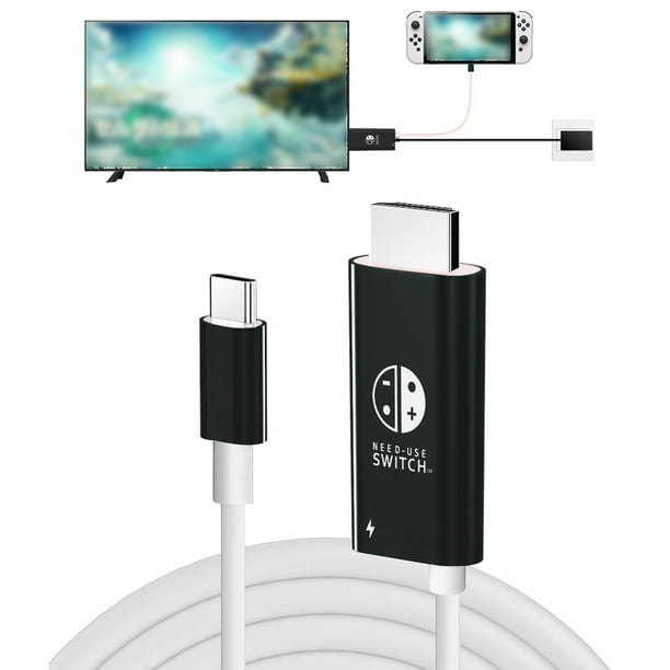 Estación de acoplamiento para Nintendo Switch, estación de acoplamiento portátil de repuesto para Switch oficial con HDMI y puerto de carga