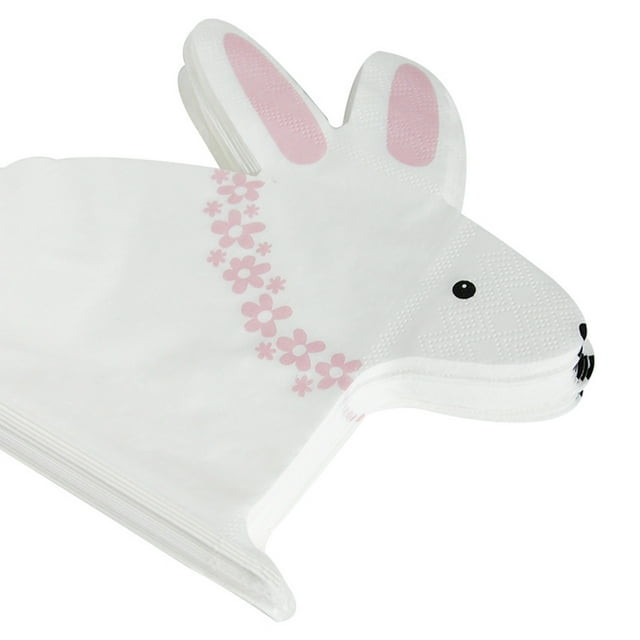 Guest Bunny Easter Tableware Set Disposable Paper Plates Napkins Cups Tablecloth Cutlery For Easter Party Decoration Kids Birthday Party And Party Supplie