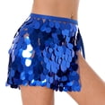 thumbnail image 4 of iiniim Women's Sequins Tassel Skirts Sparkly Dance Hip Skirt Shorts Rave Festival Bottoms, 4 of 7