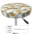 thumbnail image 4 of Picia Fruit Pineapples Pattern Round Stool Covers Comfy Seat Covers Stretch Removable Washable Chair Slipcover Round Bar Chair Cushion Cover-12 inch, 4 of 7