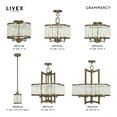 thumbnail image 5 of Livex Lighting Grammercy Convertible Mini Chandelier in Palacial Bronze, 5 of 13