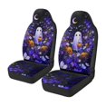 thumbnail image 4 of KUIFORTI Pumpkin Ghost Seat Covers for Car Comfortable Seat Covers Front Seats Only Soft Non-Slip Car Seat Cover Protector Easy Installation Compatible for Cars Sedans SUV, 4 of 7