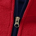 thumbnail image 5 of Zwiiyzr 1-9Y Boys Girls Polar Fleece Vest Jacket Ligntweight Solid Coat Zipper Closure Sleeveless Outwear with Pockets Red, 5 of 6