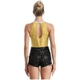 thumbnail image 2 of Xnihocha Women's Sequin Latin Dance Leotard Dress Fringe Cha Cha Samba Ballroom Dancewear Yellow 16, 2 of 3