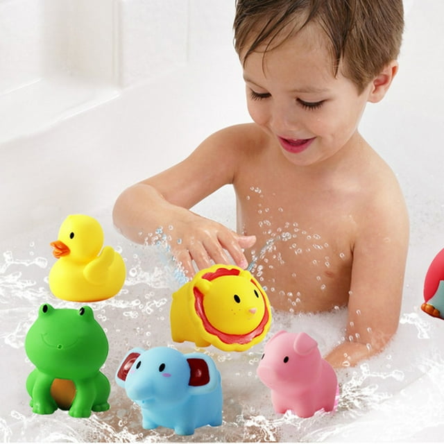 Jouets de Bain Filet de Pêche pour Enfants Animaux Jouets de Bain pour Bébé 7 Pcs/ensemble Animaux Mignons Jouets de Bain Filet de Pêche pour Enfants Jouets de Bain pour Bébé Jouets de Jeu d'Eau pour Enfants