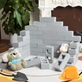 thumbnail image 2 of Zhanmai 50 Pack Foam Brick Building Blocks for Kids Thick Cinder Foam Blocks Large Rectangle Fake Bricks Construction Toy for Stacking and Building 8 x 4 x 2.4 Inch, 2 of 7