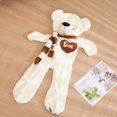 thumbnail image 3 of Muñeco de peluche de piel de tamaño gigante, juguete suave de Animal Love You, bufanda de oso, cojín vacío, almohada, 4 colores, 80-180cm, 3 of 5