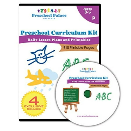 The Ultimate Preschool Curriculum Kit - Printable Workbooks, Lesson Plans and Learning Activities for Preschoolers, Pre K Kids and Toddlers (Ages 3 - (Best Preschool Curriculum Kits)