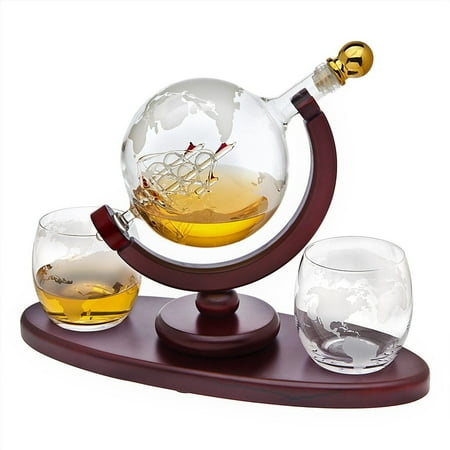 Globe 3pc Whiskey Set Dec+2dof