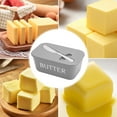 thumbnail image 6 of BUTOMKY Butter Dish with Lid - Plastic Butter Storage Container, Large Countertop Butter Keeper for Refrigerator & Kitchen (Includes Butter Knife) White Grey, 6 of 8