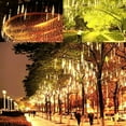 thumbnail image 6 of Solar Lights Outdoor Garden, Waterproof Solar Meteor String Lights with 360 LEDs Falling Raindrop Effect, 50cm 10 Tubes Blue for Holiday, Party, Wedding & Christmas Decoration, 6 of 8