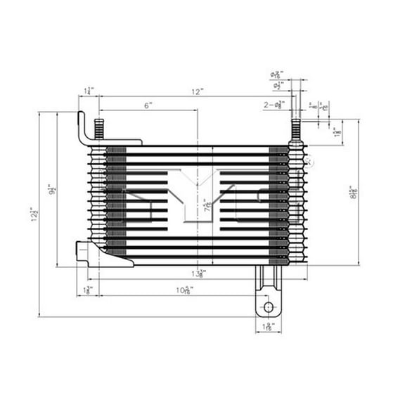 TYC 19006 Automatic Transmission Oil Cooler For 08-14 Ford E-350 SD E-450 SD Fits select: 2008-2014 FORD ECONOLINE