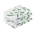 thumbnail image 2 of Leaf Green 2 PCs Cotton Hand Towels Absorbent Face Towel Soft Breathable Towel Set for Bathroom Kitchen Hotel Gym Decoration, 2 of 8
