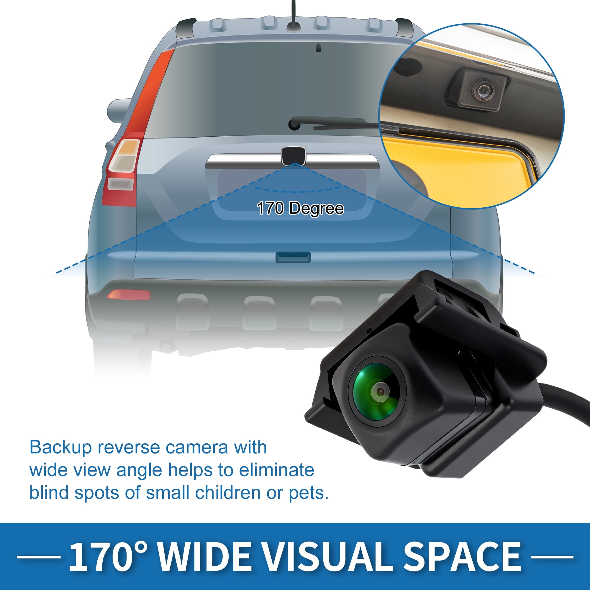 Unique Bargains Rear View Camera for Honda Civic 2018 2019 2020 2021 Backup Camera