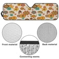 thumbnail image 6 of Yuyamidu Mushroom Windshield Sunshade for 2007-2023 Wrangler Rubicon Sahara TJ JK JKU 2 & 4 Door Hippie Flowers Car Sun Shade Blocks UV Rays and Keep Vehicle Cool, 6 of 7