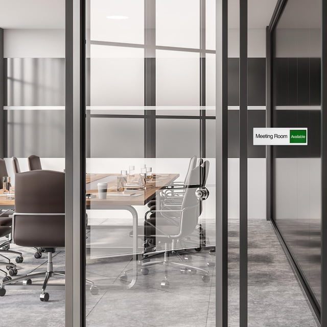 unbranded Señal Acrílica Para Puerta De Con Deslizable Rojo Y Para Privacidad