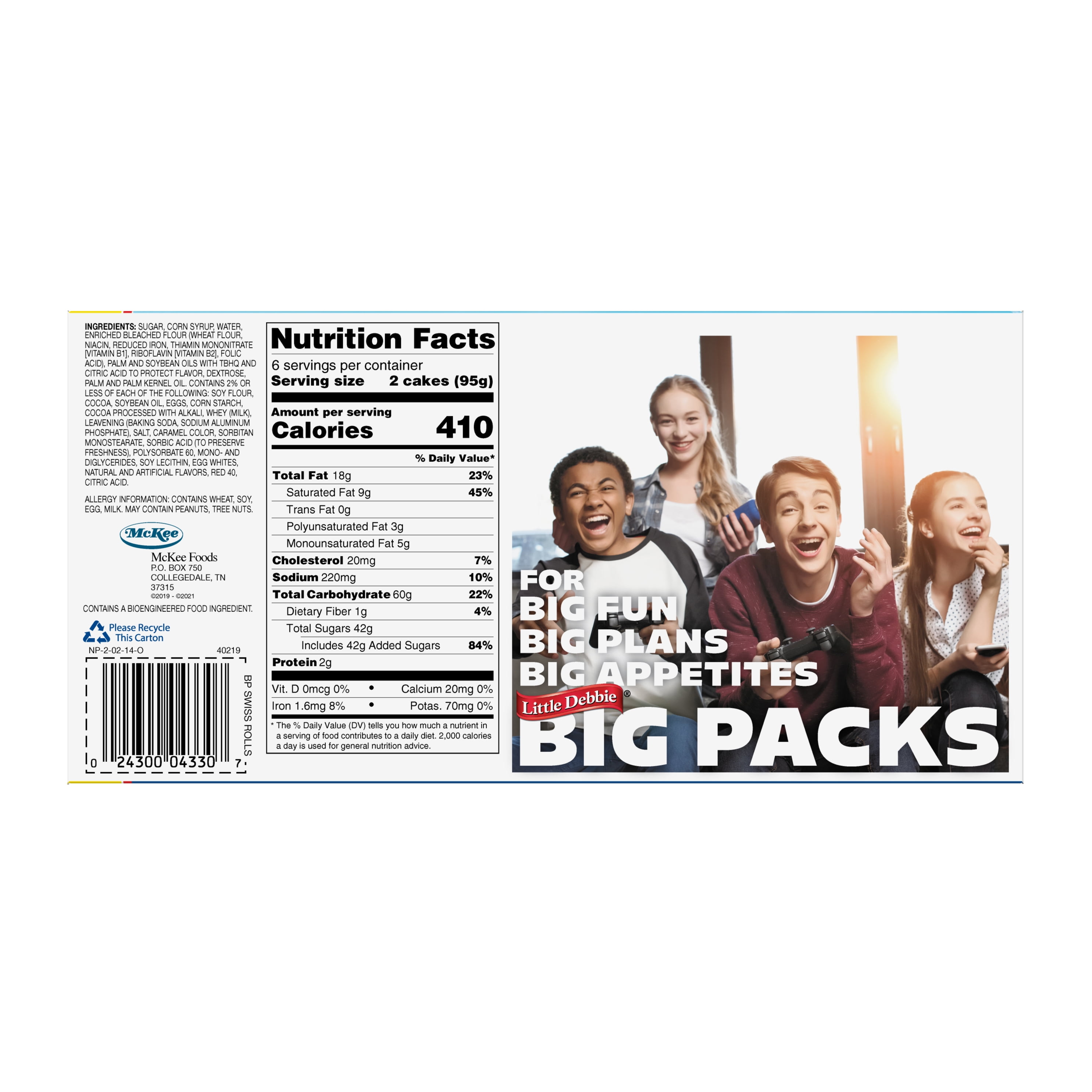 Little Debbie Big Pack Swiss Rolls, 20.08 oz (12 count)