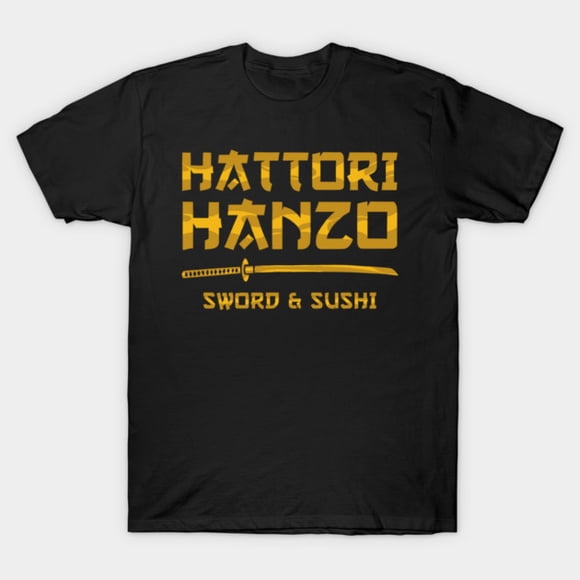 Hattori Hanzo Kill Bill Movie Samurai Sword Smith Okinawan Art Unisex T-Shirt, up to size 3XL.