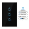 Interruptor de luz táctil inteligente WiFi de 1/2/3 bandas US/AU, EU/UK para Amazon Alexa IFTTT