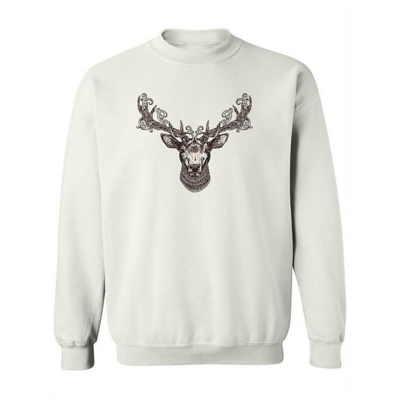 Detail Deer Design Sweatshirt Women -Image by Shutterstock, Female Large