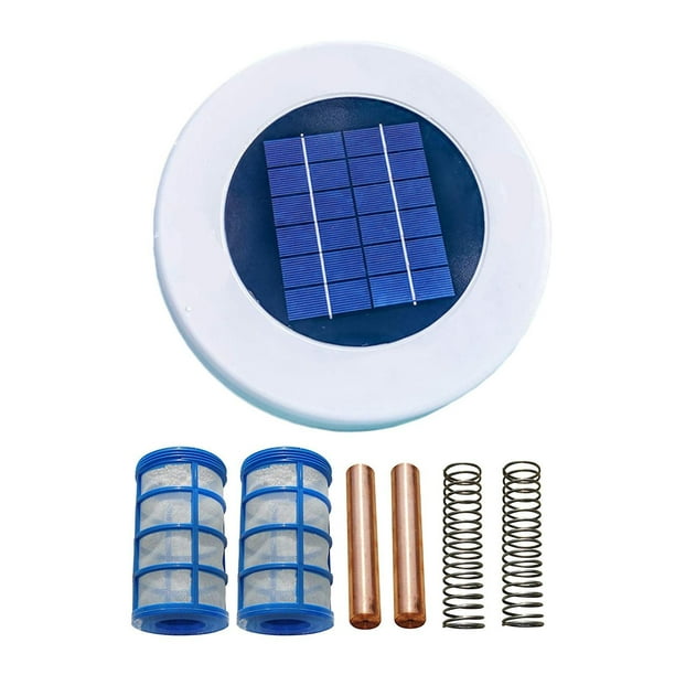 fastboy Solar Pool Ionizer LED Copper Silver Pool Purifier Water