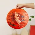 thumbnail image 4 of Lunxisen 2 Pcs Paper New Year Lanterns Party Lanterns Festival Red Lamp Shade Traditional Hanging Party Decorations for Spring Festival Celebration(30*30cm), 4 of 8