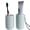 Blue, variant on Travel Toothbrush Holder Cup Case with Lanyard 2-in-1 Portable Anti-Slip Waterproof Detachable Rinsing Cups Capsule Compact Toothbrush and Toothpaste Storage Box Organizer for Trip, Camping & Gym