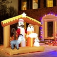 thumbnail image 5 of GVN 6ft Inflatable Christmas Nativity Scene Outdoor with Built in LED Lights, Christmas Blow Up Decoration for Holiday, Party, Xmas, Yard, Garden Decorations, Multicolor, 5 of 7