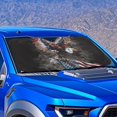 thumbnail image 4 of HUIACONG American Eagle Pride Easy Storage Universal Car Windshield Sun Shade for Pickups Hatchbacks Sun Block Cover UV Protection Sunshade Cover, 4 of 7