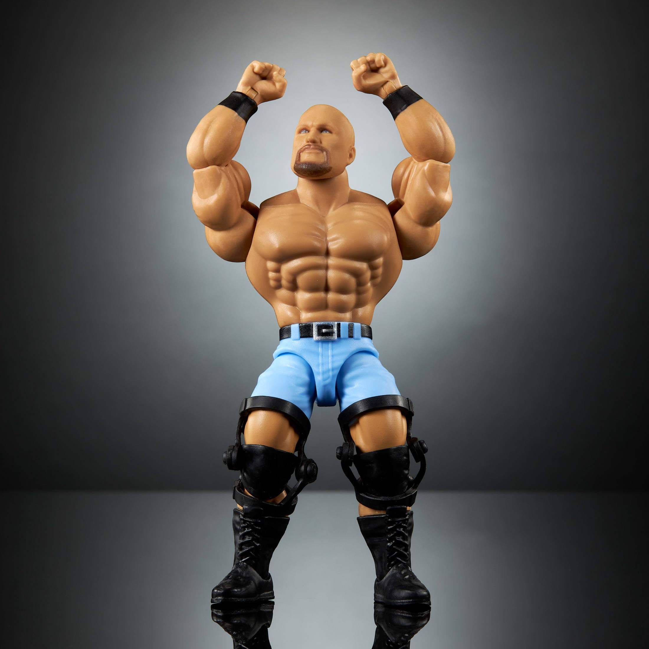 WWE Superstars Stone Cold Steve Austin Action Figure Set, Series 15 Retro 6-inch Collectible