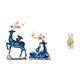 thumbnail image 1 of Estatua de resina de reno y alce, decoración artística, figura de animal, pareja de ciervos, figuras para chimenea, mesa, gesto de mano y , estatu, 1 of 8