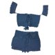 thumbnail image 1 of de de Las Mujeres Conjuntos de Bikini Gochet Punto de Punto con Pantalones Cortos Shorts Swim Shorts Swimsuit Tankini Beachwea METRO Yinane Traje de baño de ganchillo de mujer, 1 of 8