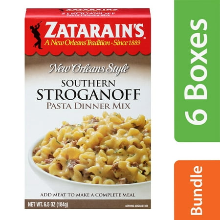 - (6 Pack) Zatarain's Southern Stroganoff Pasta Dinner Mix, 6.5 oz