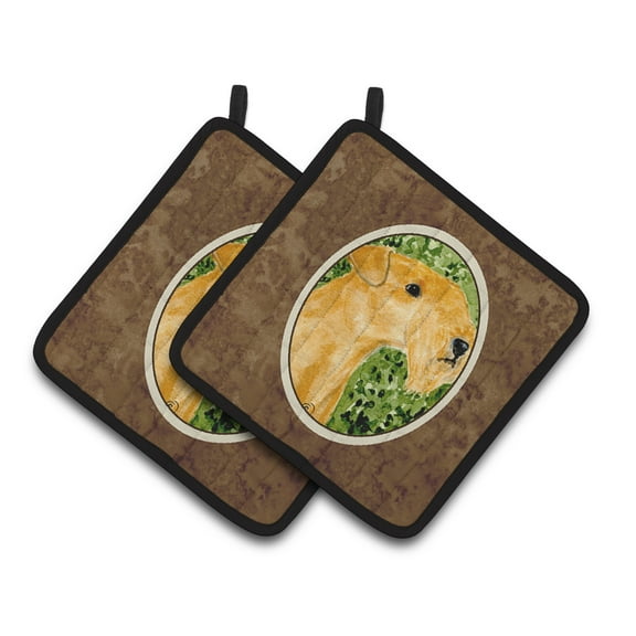 Carolines Treasures SS8804PTHD Lakeland Terrier Pair of Pot Holders, 7.5HX7.5W, multicolor