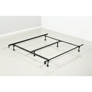 GTU Furniture Adjustable Steel Metal Bed Frame, for Headboard, Box Spring & Mattress Set, Fits Twin/Full/Queen (Twin/Full/Queen)