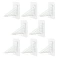 thumbnail image 3 of Raindrops 8pcs Self Adhesive Shelf Brackets No Drilling Shelf Supports Pegs For Cabinets Wardrobes Plastic Shelving Bottom, 3 of 6