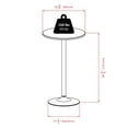thumbnail image 2 of Obsidian 3-Pc Dining Set, Round Table &  Stool Square Legs, 2 of 4