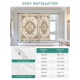 thumbnail image 6 of Beige Vintage Boho Tie Up Curtains for Windows 45 Inch Length Balloon Curtains Kitchen Adjustable Balloon Window Shade Ethnic Tribal Geometric Abstract Tie Up Valance Bathroom Curtain Window 34"x45", 6 of 6
