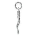 thumbnail image 2 of 14K White Gold Charm Pendant Themed 24 mm 14 Jesus, 2 of 4