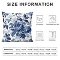 thumbnail image 6 of CMMY Blue and White Porcelain Floral Pillow Covers Set of 2 Modern Vintage Chinoiserie Decorative Throw Pillow Covers Soft Elegant Couch Cushion Cover for Bed Living Room Outdoor Sofa, White, 6 of 6