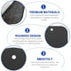 thumbnail image 2 of 20 placas metálicas universales para soportes magnéticos de teléfono para coche (negro), 2 of 5