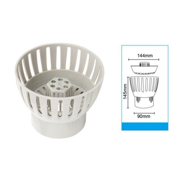 Bgsha 50/75/90/110mm Koi Pond Drain Skimmer Easily Leaf Collection Water Control For Clear Ponds Pond And Swimming Pool Cleaning Tools