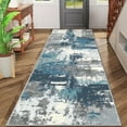thumbnail image 2 of 2x6 FT Kitchen Runner Rugs Non Skid Washable, Faux Wool Rug Runners for Hallways Bathroom Carpet Runner, Soft Indoor Modern Floor Rug for Entryway Laundry Room, 2 of 11