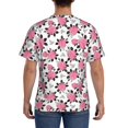 thumbnail image 2 of Rocae Rose Flowers for Men's Moisture-Wicking Crew Tee - T-Shirt for Sports, Outdoor Activities, and Casual WearLarge, 2 of 9