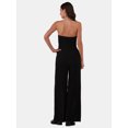 thumbnail image 2 of No Boundaries Strapless Tulip-Leg Shimmer Jumpsuit, Women's and Women’s Plus, 2 of 4