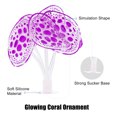 thumbnail image 4 of Soft Silicone Glowing Aquarium Simulation Coral with Sucker Aquatic Artificial Water Plants Purple, 4 of 7