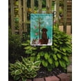 thumbnail image 2 of Carolines Treasures BB4181GF Merry Christmas Tree Chocolate Labrador Flag Garden Size, 2 of 3