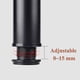 thumbnail image 4 of Pata de mueble JINMJMXG 4 Patas ajustables negras 80 mm de Altura Espesar Patas del gabinete mesas, 4 of 5